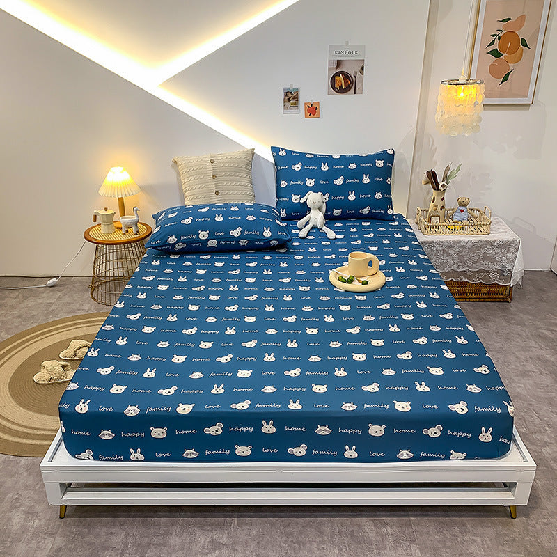 KTX-462163 Crystal Velvet Quilted Bed Cover with Lace - Geometric Pattern, 150X200-220 cm, Autumn/Winter Bedding