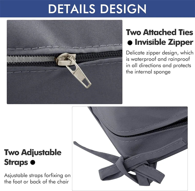 KTX-463507 Custom Waterproof Quick Dry High Resilience Foam Cushions for Outdoor Patio Chairs