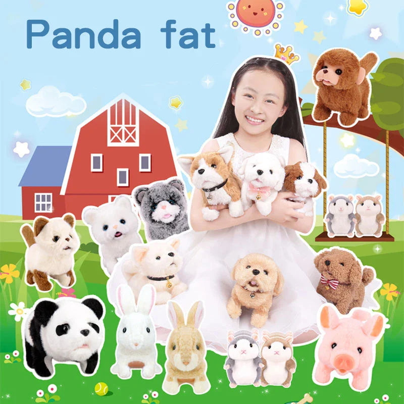 KTX-464403 Interactive Electric Plush Panda Toy for Kids - Walking Stuffed Animal Doll