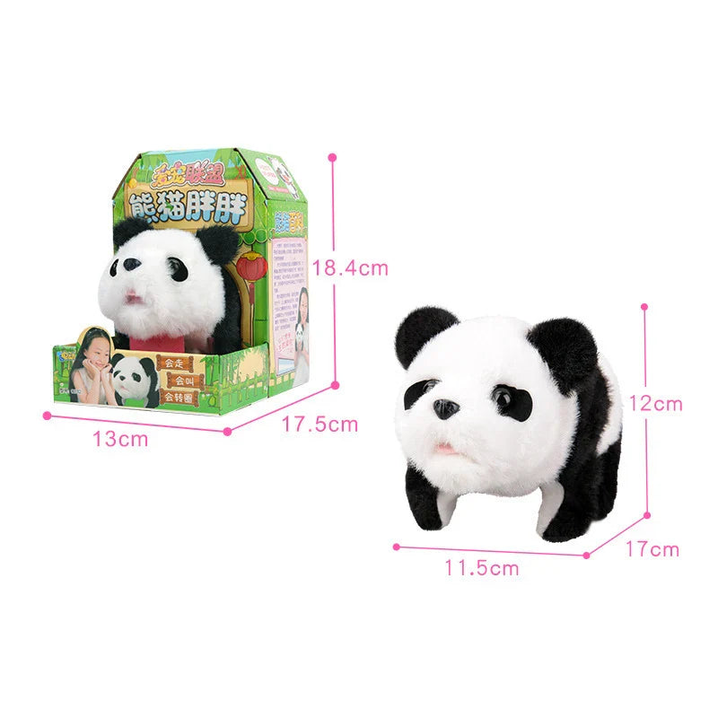 KTX-464403 Interactive Electric Plush Panda Toy for Kids - Walking Stuffed Animal Doll