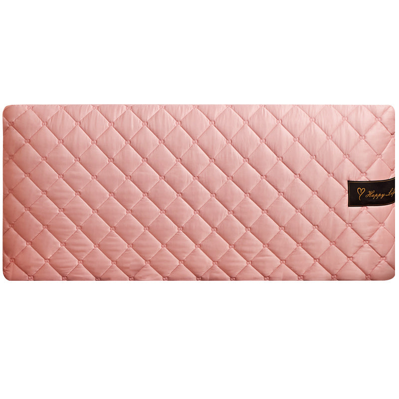 KTX-465107 Thickened Anti-Slip Cloth Bedside Dust Cover in Grid Pattern - Multiple Sizes Available