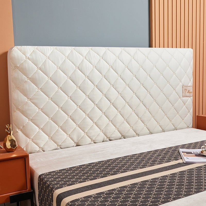 KTX-465107 Thickened Anti-Slip Cloth Bedside Dust Cover in Grid Pattern - Multiple Sizes Available