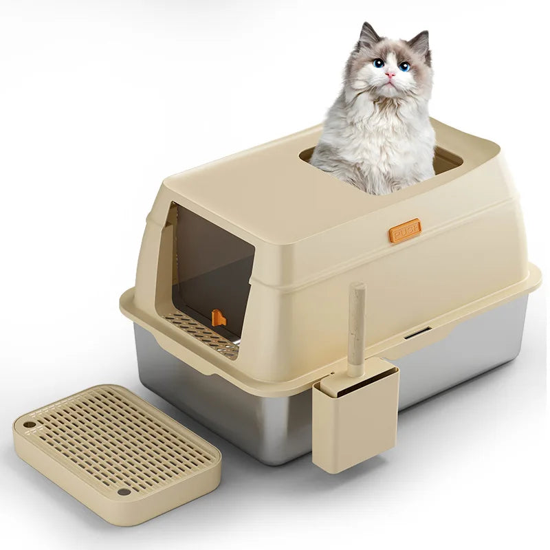 KTX-465747 Extra Large Smart Self-Cleaning Cat Litter Box with App Control and Odor Removal