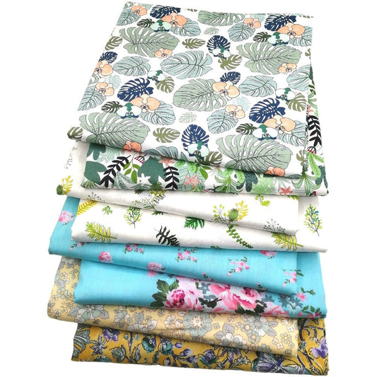 KTX-466131 Cotton Twill Printed Fabric for DIY Handmade Patchwork - Multiple Sizes Available
