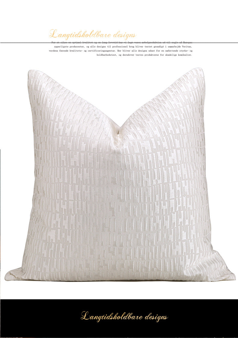 KTX-466131 Luxurious Gold Striped Pillow Covers – 30x50cm, 45x45cm & 50x50cm Polyester Cushions