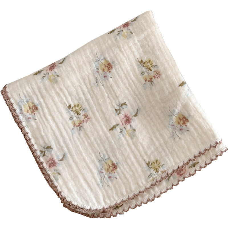 KTX-467027 Pure Cotton Gauze Baby Face Towels - Set of 4, Cuckoo Combination, 30x30cm