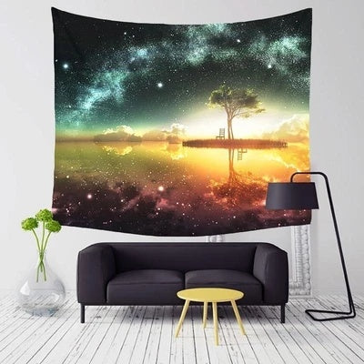 KTX-467155 Plush Fabric Digital Printed Tapestry Tarpaulin - 100% Polyester Fiber