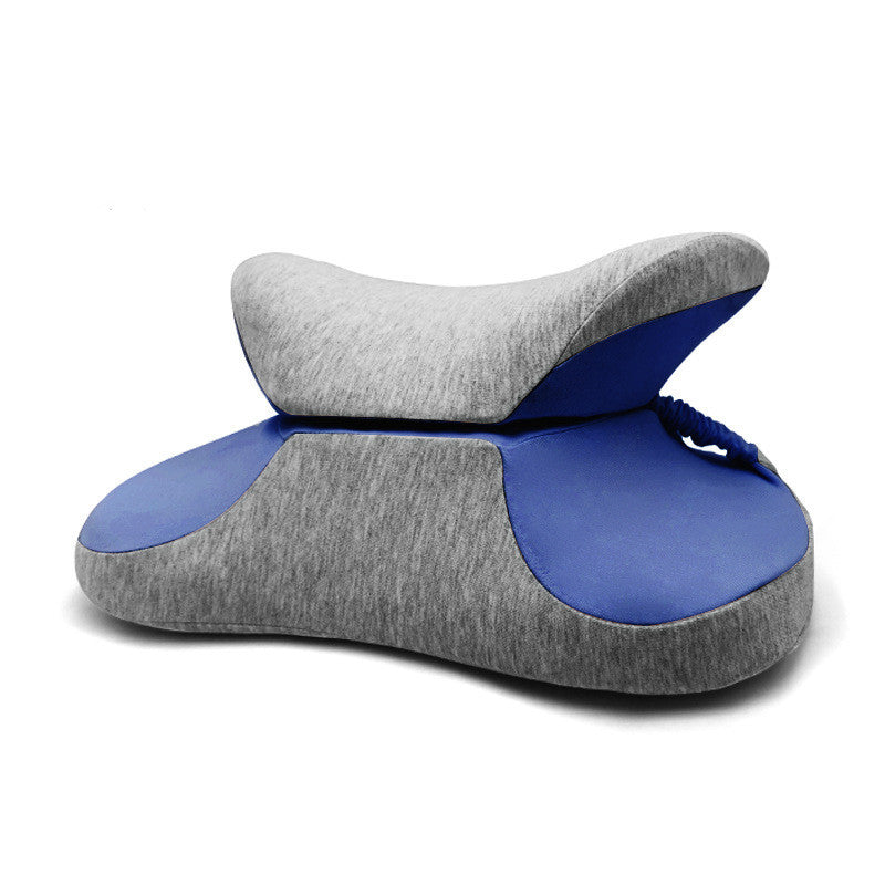 KTX-467283 Memory Foam Lumbar Pillow for Car and Student Relaxation - 38x15cm Spandex Cover