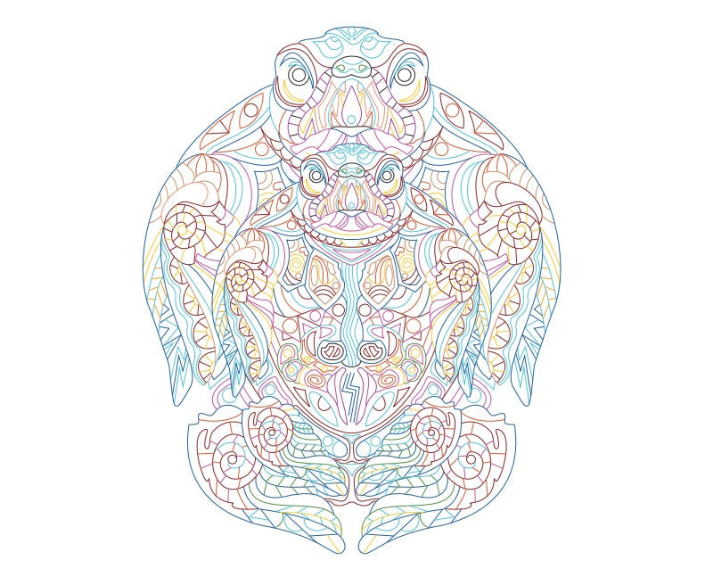 KTX-467283 Quilled Paper Art Kit with Tools for Creative Handmade Animal Ornaments 20x25cm & 30x38cm