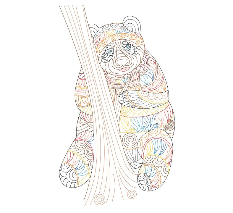 KTX-467283 Quilled Paper Art Kit with Tools for Creative Handmade Animal Ornaments 20x25cm & 30x38cm