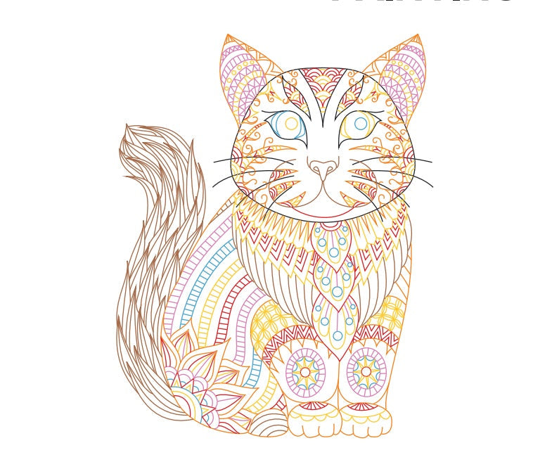 KTX-467283 Quilled Paper Art Kit with Tools for Creative Handmade Animal Ornaments 20x25cm & 30x38cm