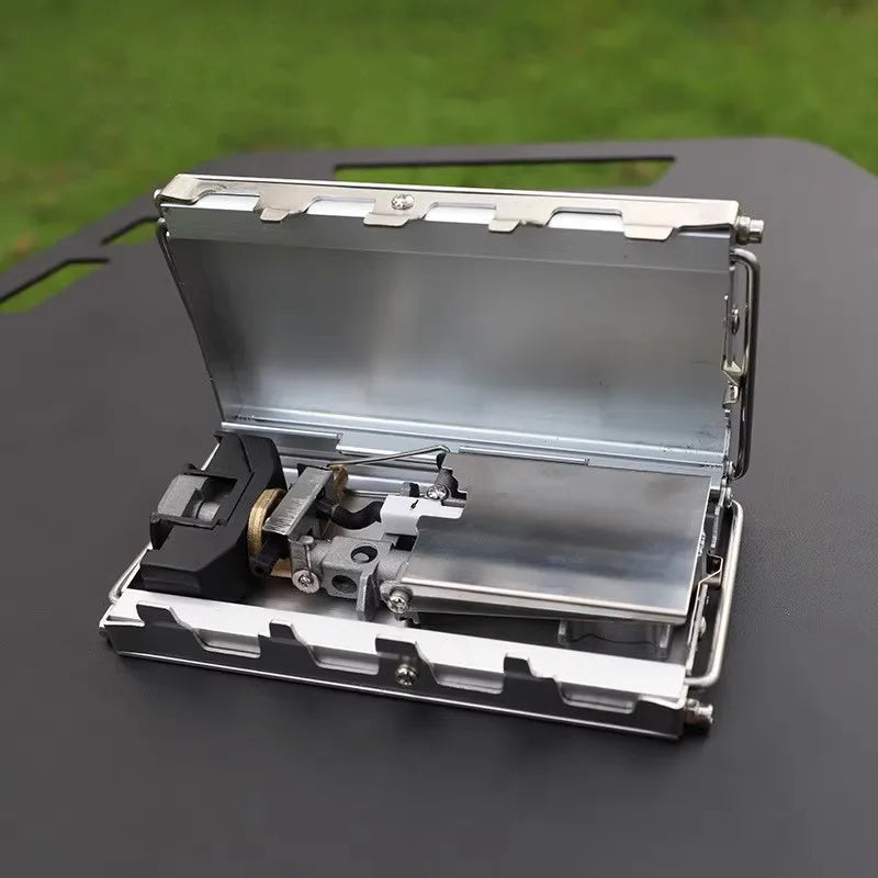 KTX-468115 Custom Logo Detachable Windproof Camping Gas Stove for Outdoor Activities