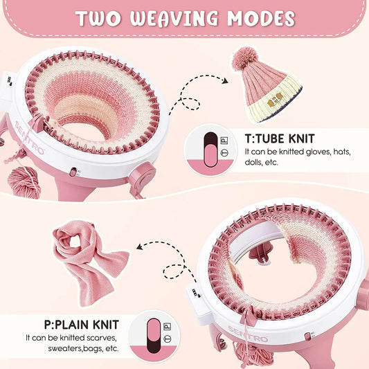 KTX-468435 Sentro 48-Needle Knitting Machine for Creating Scarves, Hats, and More