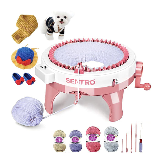 KTX-468435 Sentro 48-Needle Knitting Machine for Creating Scarves, Hats, and More