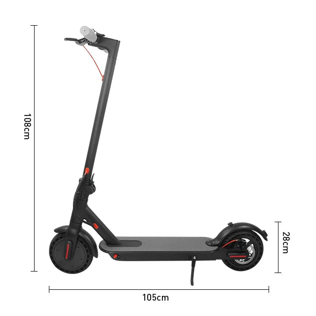 KTX-468627 350W Foldable Electric Scooter for Adults, App-Controlled, 25-30 km Range, 120 kg Load Capacity