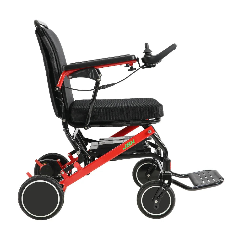 KTX-468627 Portable Folding Electric Wheelchair Model D37 with Dual Motors and 120kg Capacity