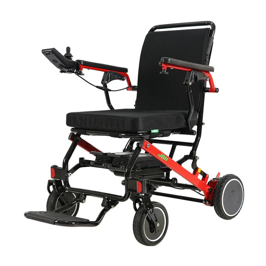 KTX-468627 Portable Folding Electric Wheelchair Model D37 with Dual Motors and 120kg Capacity