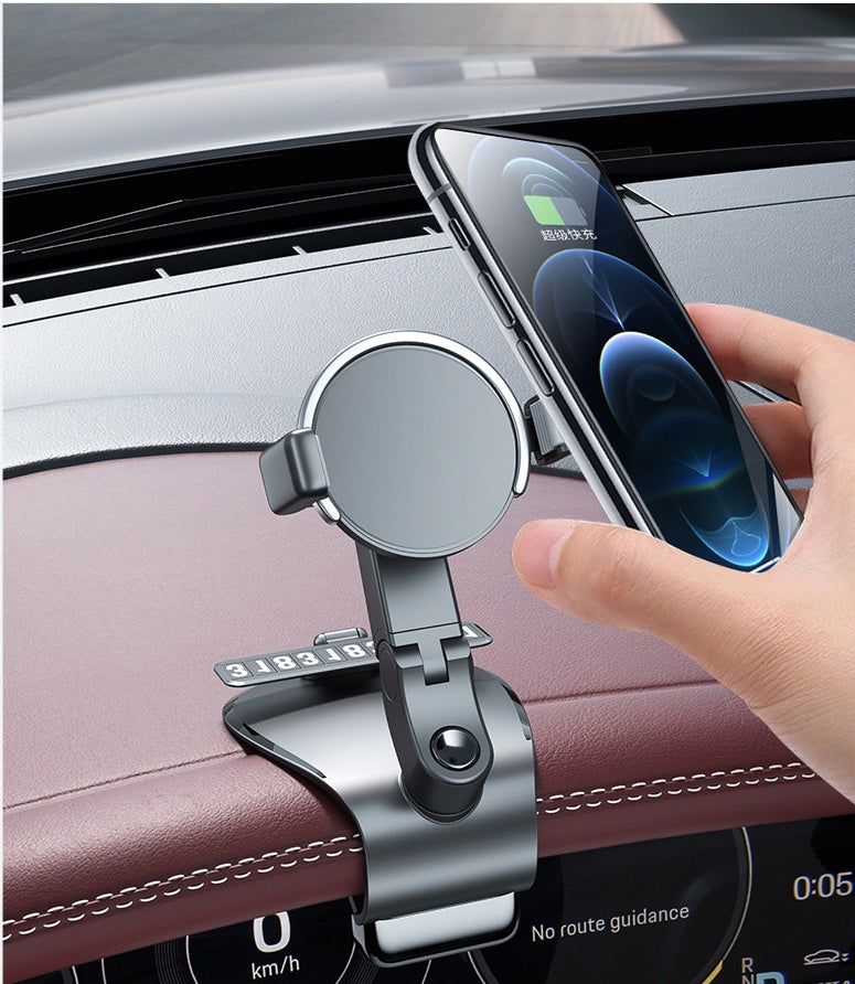 KTX-468819 Multi-Function 1200° Rotating Car Phone Holder for Dashboards and Office Desks