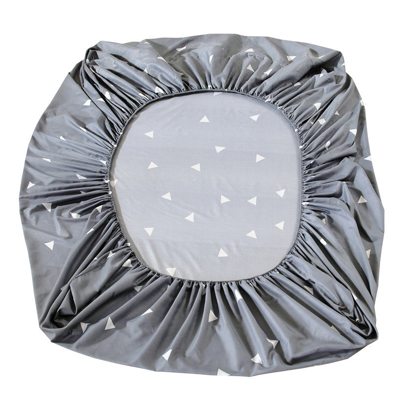 KTX-469715 Floral Pattern Mattress Protector in Polyester Cotton Blend, 200x230cm