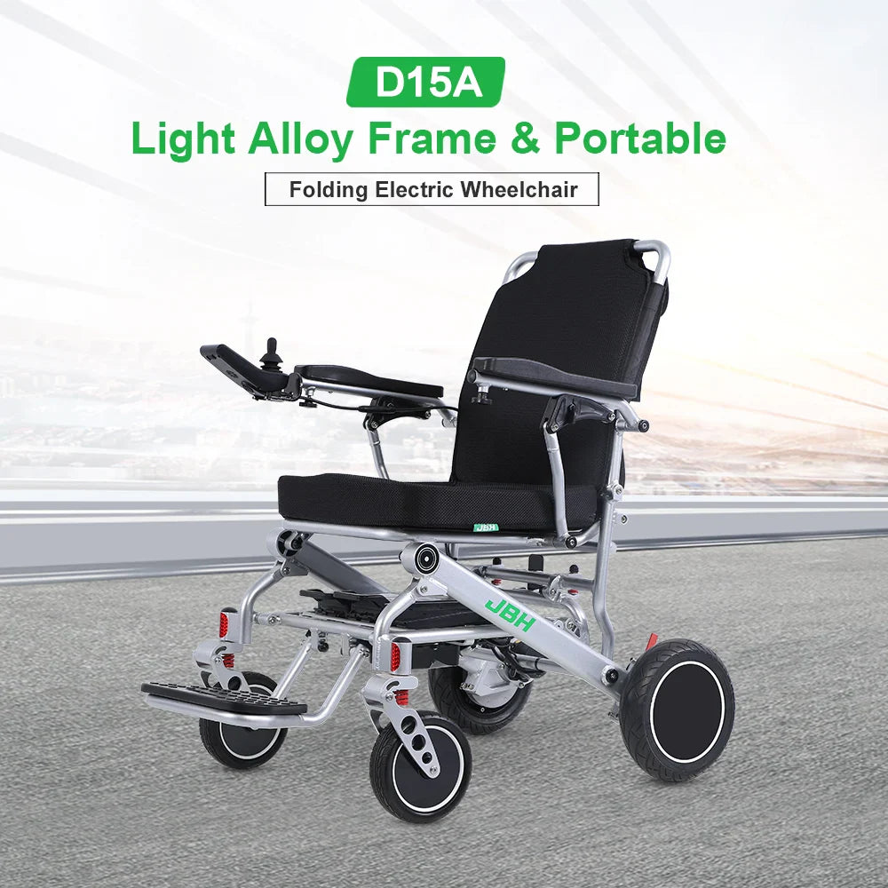 KTX-469779 Lightweight Electric Wheelchair with Foldable Aluminum Alloy Frame, 20km Range, 120kg Load Capacity