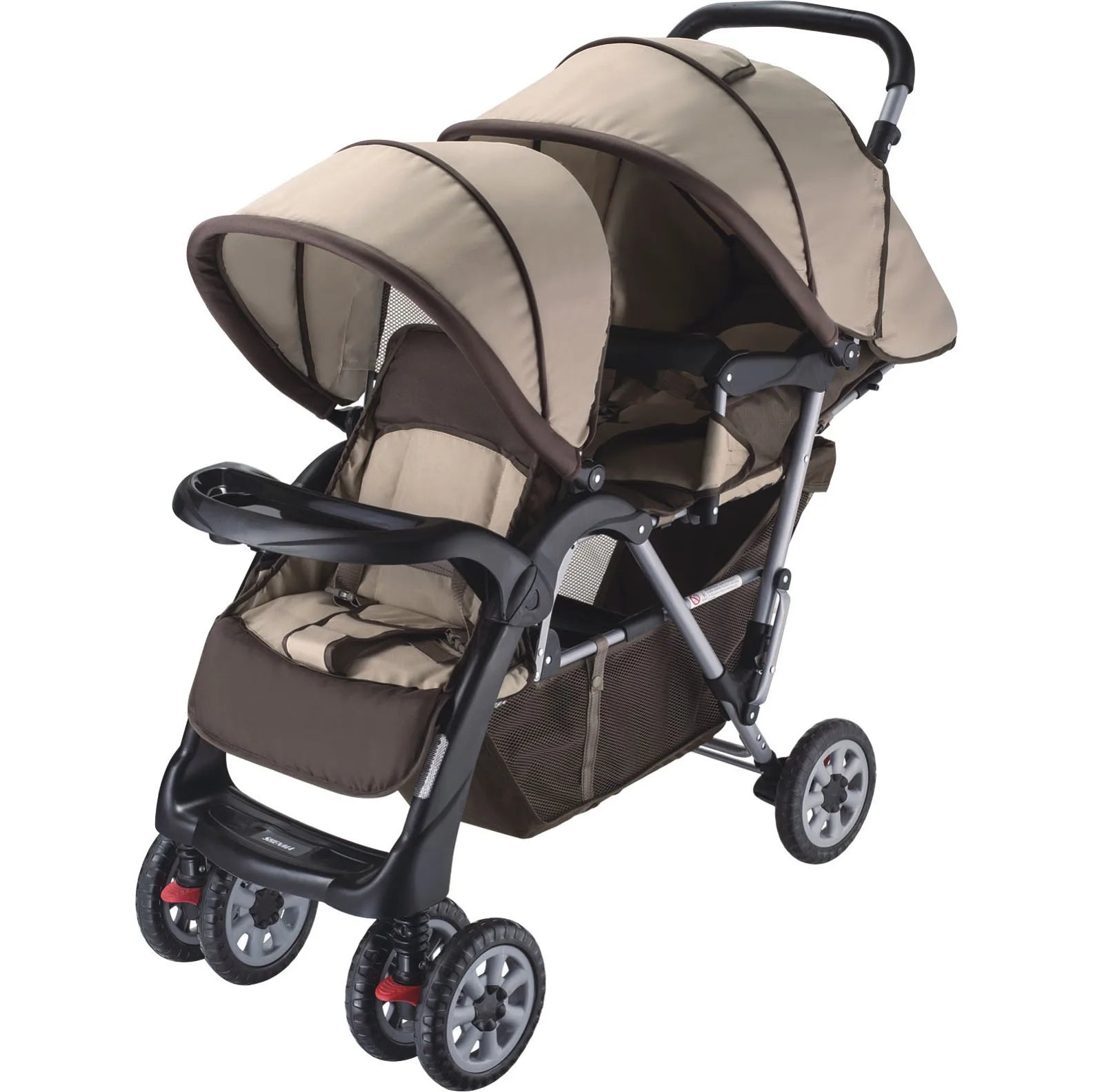 KTX-470099 Twins Double Seat Baby Stroller - M-738 Model for Convenient Twin Travel