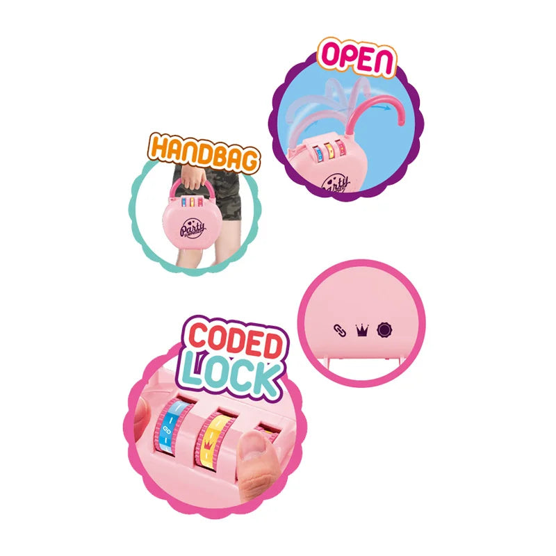 KTX-470739 Kids Makeup Role Play Set with Handbag and Suitcase for Pretend Play Ages 5-7