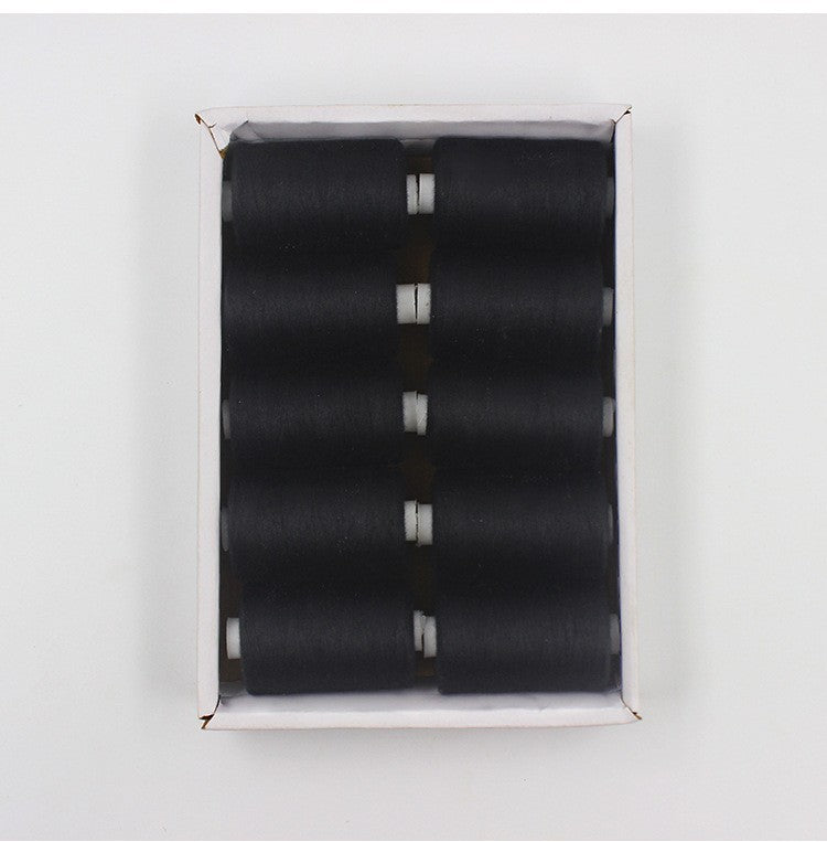 KTX-471891 Multicolor Dacron Sewing Thread - 300 Meters per Roll, 10 Piece Set for DIY Projects