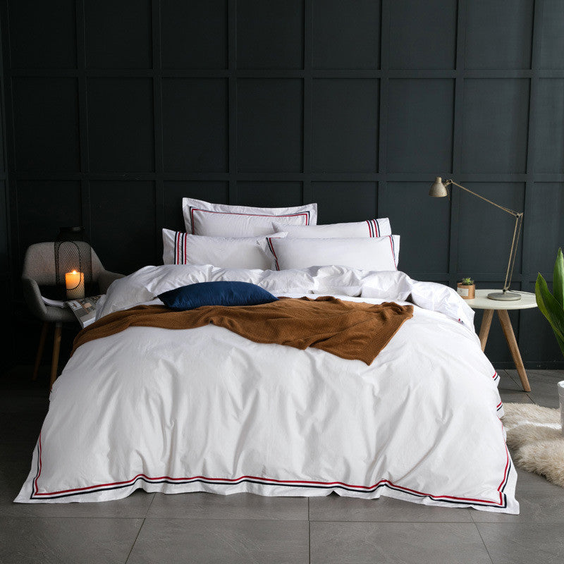 KTX-472531 Satin Sheet Set - Four-Piece Bedding Collection for Comfort and Style