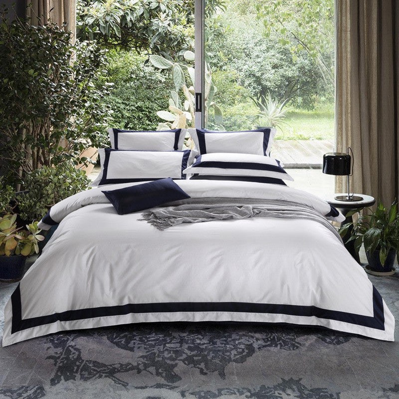 KTX-472531 Satin Sheet Set - Four-Piece Bedding Collection for Comfort and Style