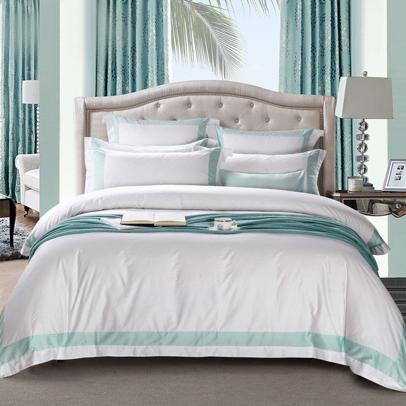 KTX-472531 Satin Sheet Set - Four-Piece Bedding Collection for Comfort and Style