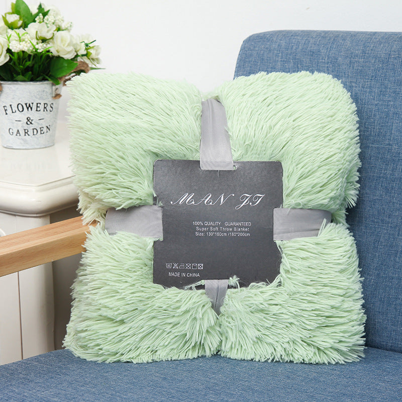 KTX-472979 Double-Layer Plush Blanket with Velvet Touch for Versatile Use and Comfort