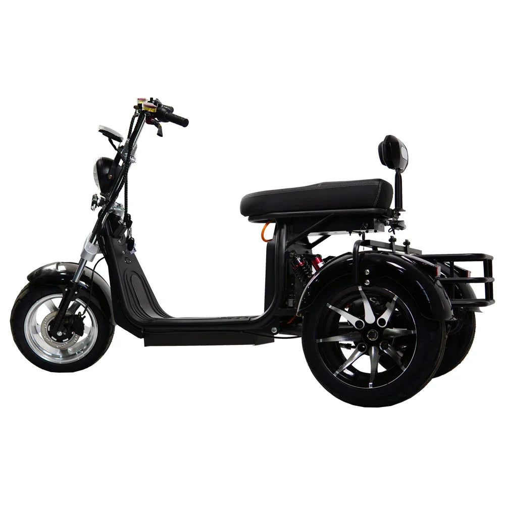 KTX-473555 2000W 3-Wheel Electric Scooter with Lithium Battery, 10-Inch Tires, 90km Driving Range, 150kg Max Load