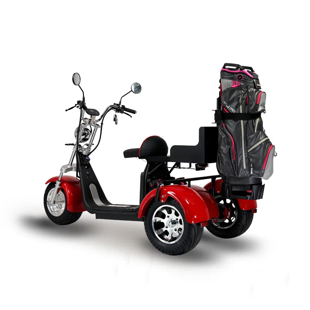 KTX-473555 2000W 3-Wheel Electric Scooter with Lithium Battery, 10-Inch Tires, 90km Driving Range, 150kg Max Load