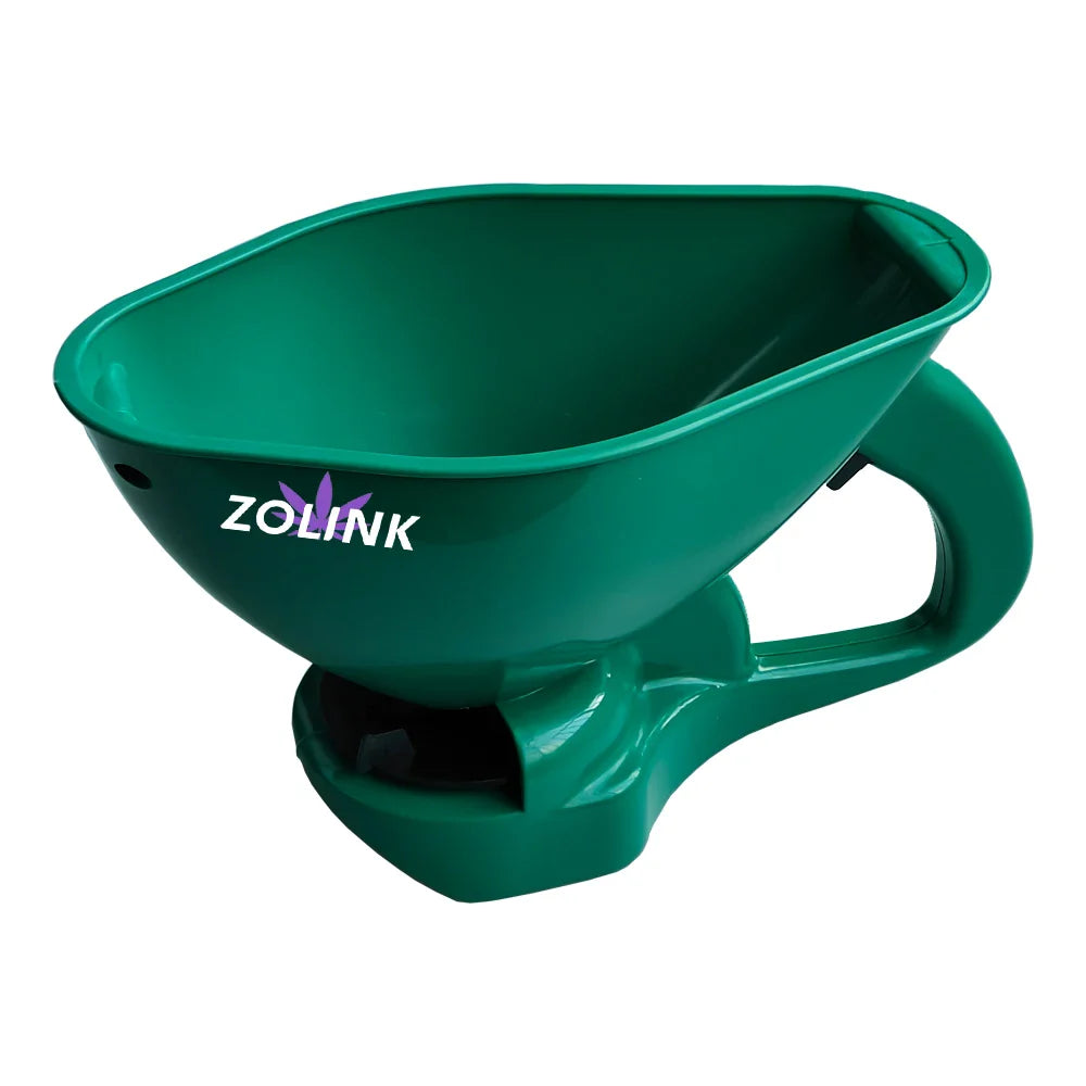 KTX-475859 Handheld 1.5L Seed and Fertilizer Spreader for Efficient Lawn and Garden Care