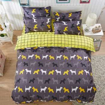 KTX-475987 Cartoon-Themed Four-Piece Quilt Cover Set in Various Colors and Sizes