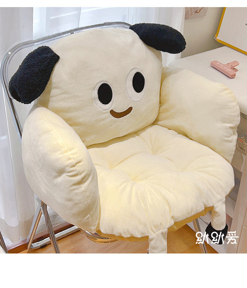 KTX-476563 Ergonomic Office Chair Backrest Cushion for Waist Support, 45×40×40 cm, PP Cotton