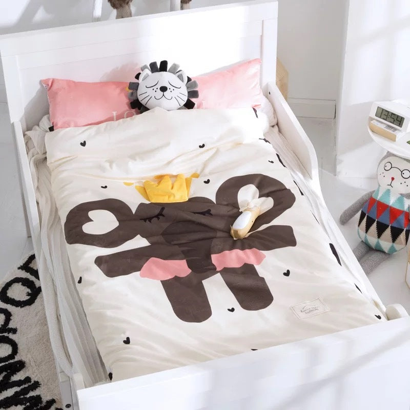 KTX-476819 Coral Baby Sleeping Bag - Soft Short Plush & 100% Cotton, 150cm Height, 75cm Width