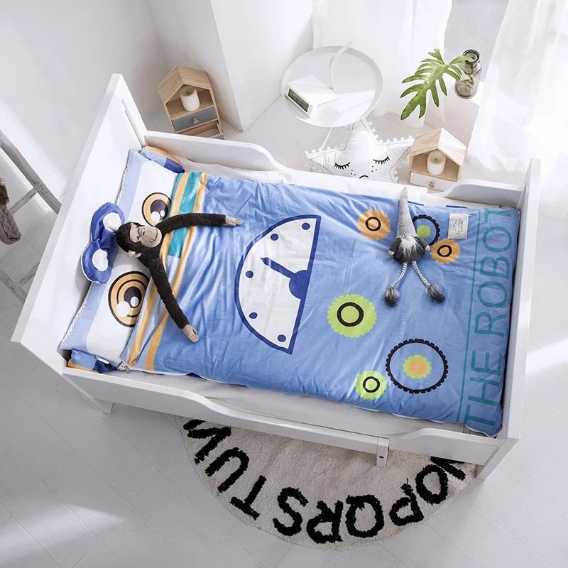 KTX-476819 Coral Baby Sleeping Bag - Soft Short Plush & 100% Cotton, 150cm Height, 75cm Width