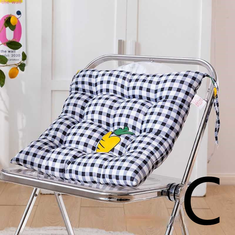 KTX-477651 Thickened Sanded Office Chair Cushion in Fashionable Print Design