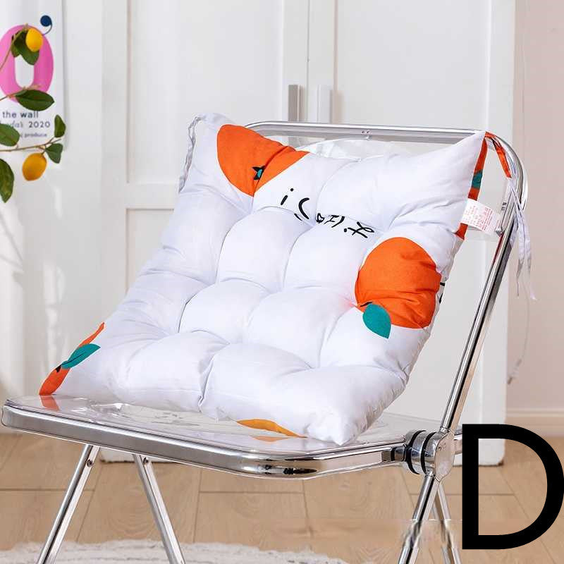 KTX-477651 Thickened Sanded Office Chair Cushion in Fashionable Print Design