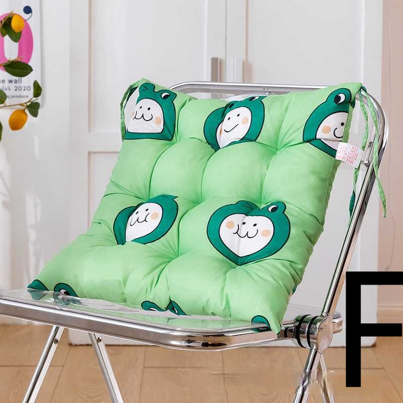 KTX-477651 Thickened Sanded Office Chair Cushion in Fashionable Print Design