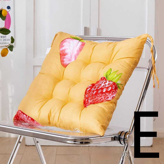 KTX-477651 Thickened Sanded Office Chair Cushion in Fashionable Print Design