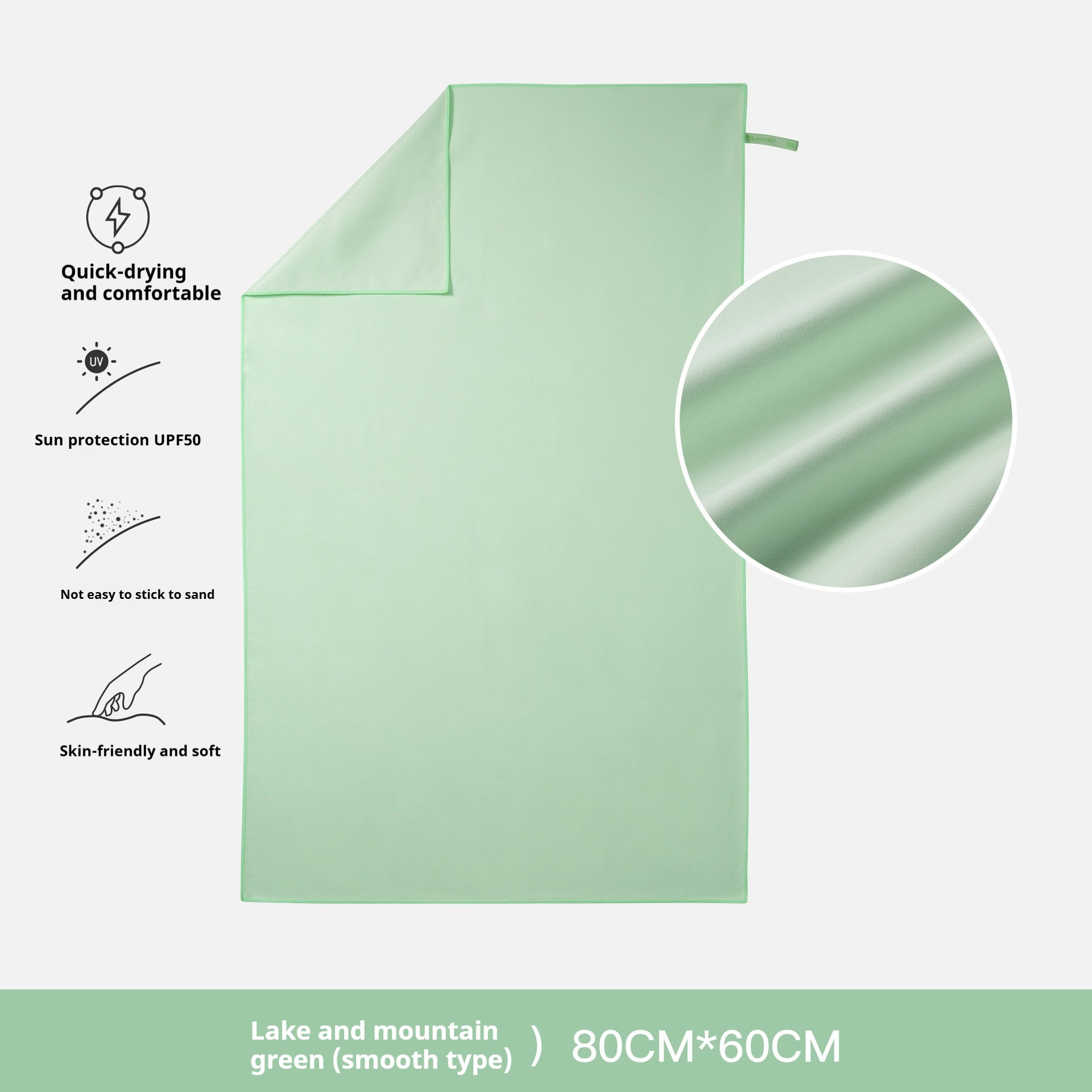 KTX-478227 Quick-Drying Pure Cotton Bath and Beach Towel for Children and Women