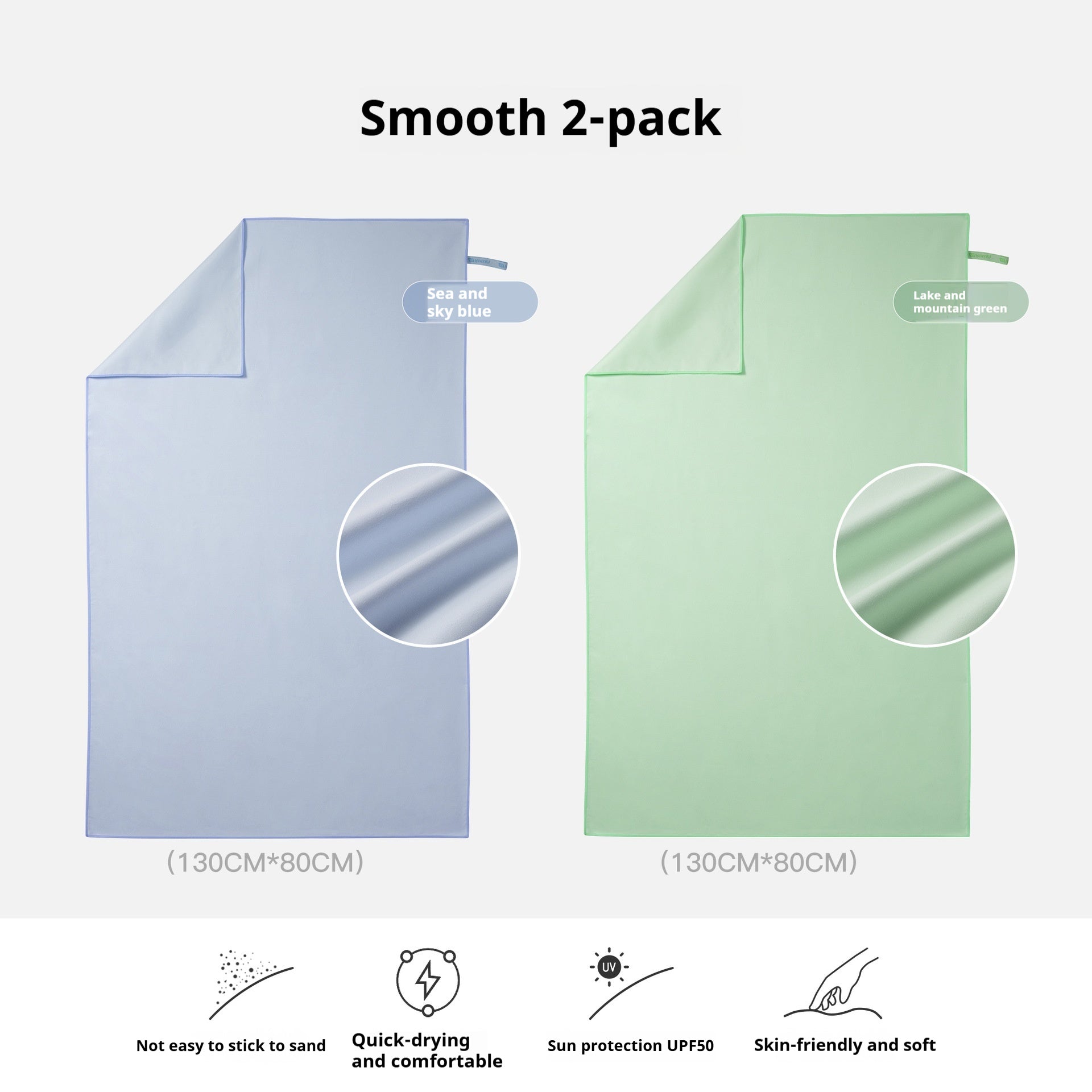 KTX-478227 Quick-Drying Pure Cotton Bath and Beach Towel for Children and Women