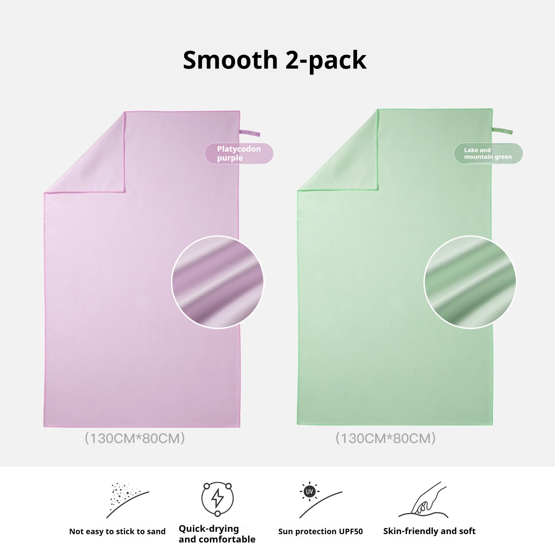 KTX-478227 Quick-Drying Pure Cotton Bath and Beach Towel for Children and Women