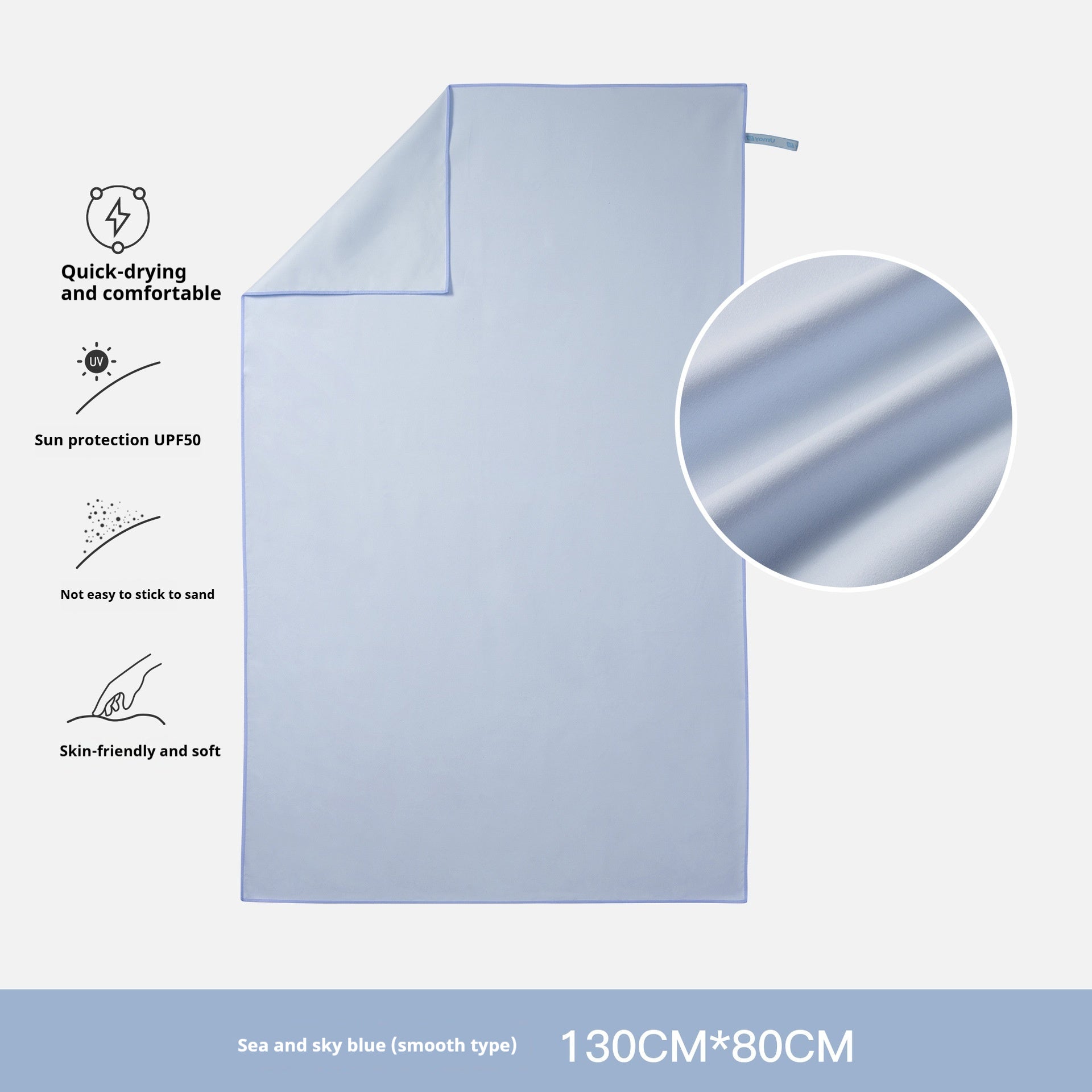 KTX-478227 Quick-Drying Pure Cotton Bath and Beach Towel for Children and Women