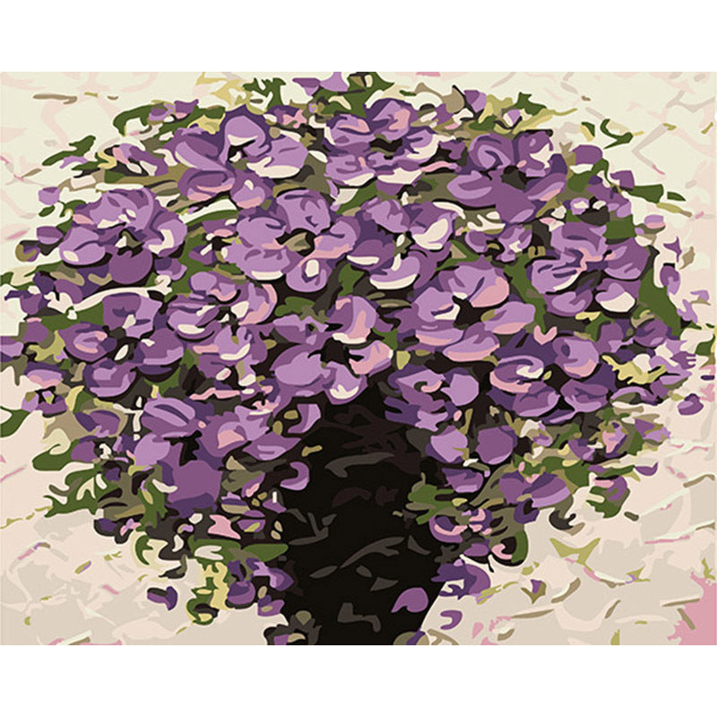 KTX-478739 Digital Oil Painting of Elegant Floral Arrangements in Canvas - Multi-Color Options Available