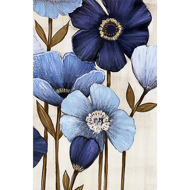 KTX-478739 Digital Oil Painting of Elegant Floral Arrangements in Canvas - Multi-Color Options Available