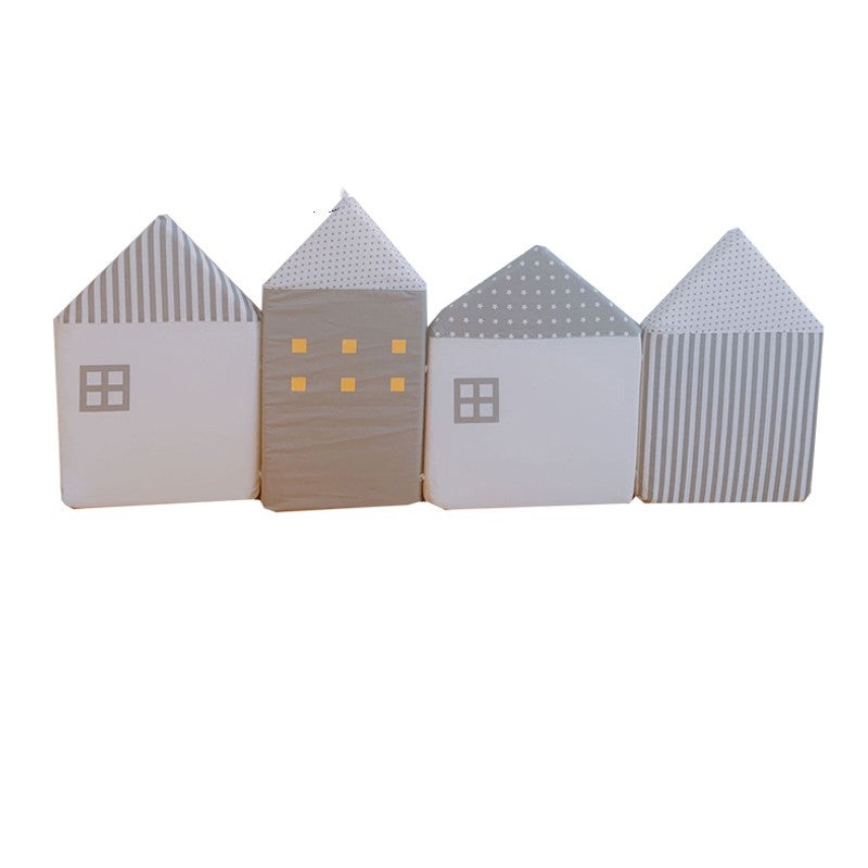 KTX-479955 Soft Baby Velvet Bed Girth with Sponge Interior – 1.2m Length, Decorative House Design