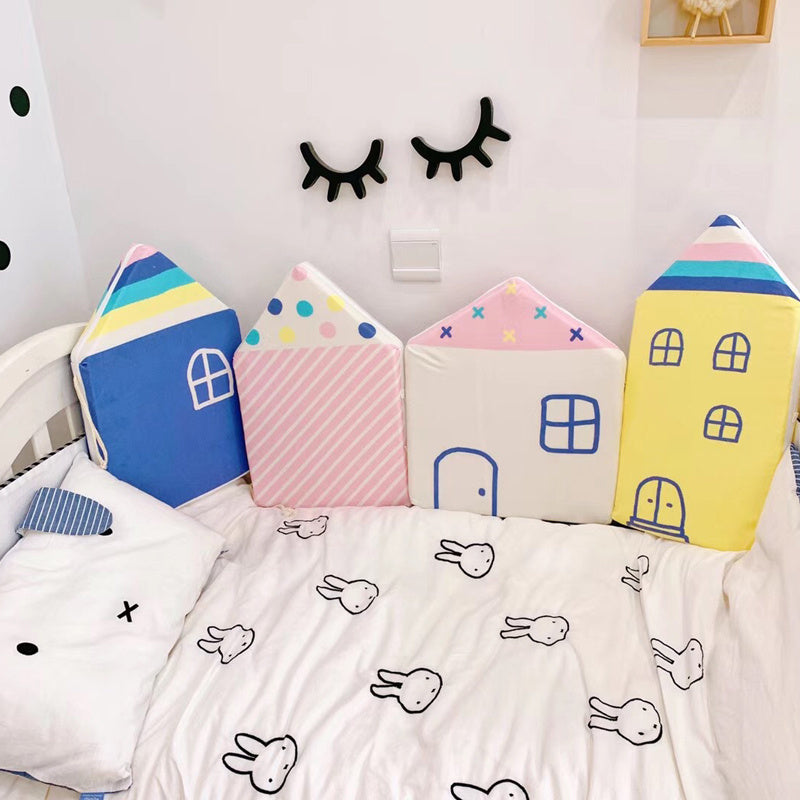 KTX-479955 Soft Baby Velvet Bed Girth with Sponge Interior – 1.2m Length, Decorative House Design